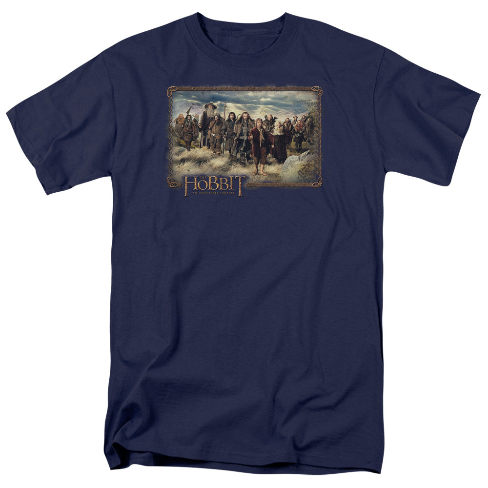 The Hobbit The Hobbit & Company Mens T Shirt Navy Blue