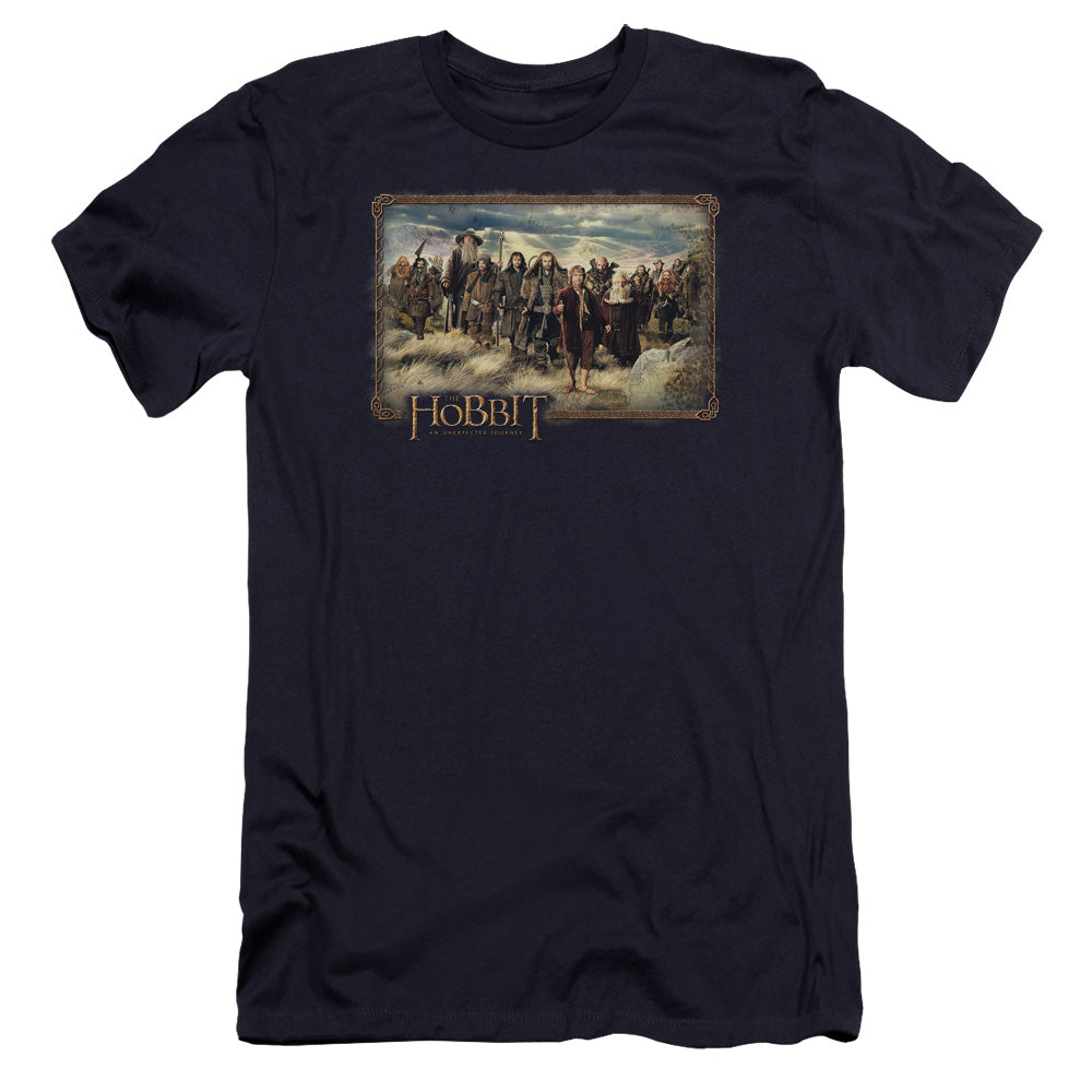 The Hobbit The Hobbit & Company Premium Bella Canvas Slim Fit Mens T Shirt Navy Blue