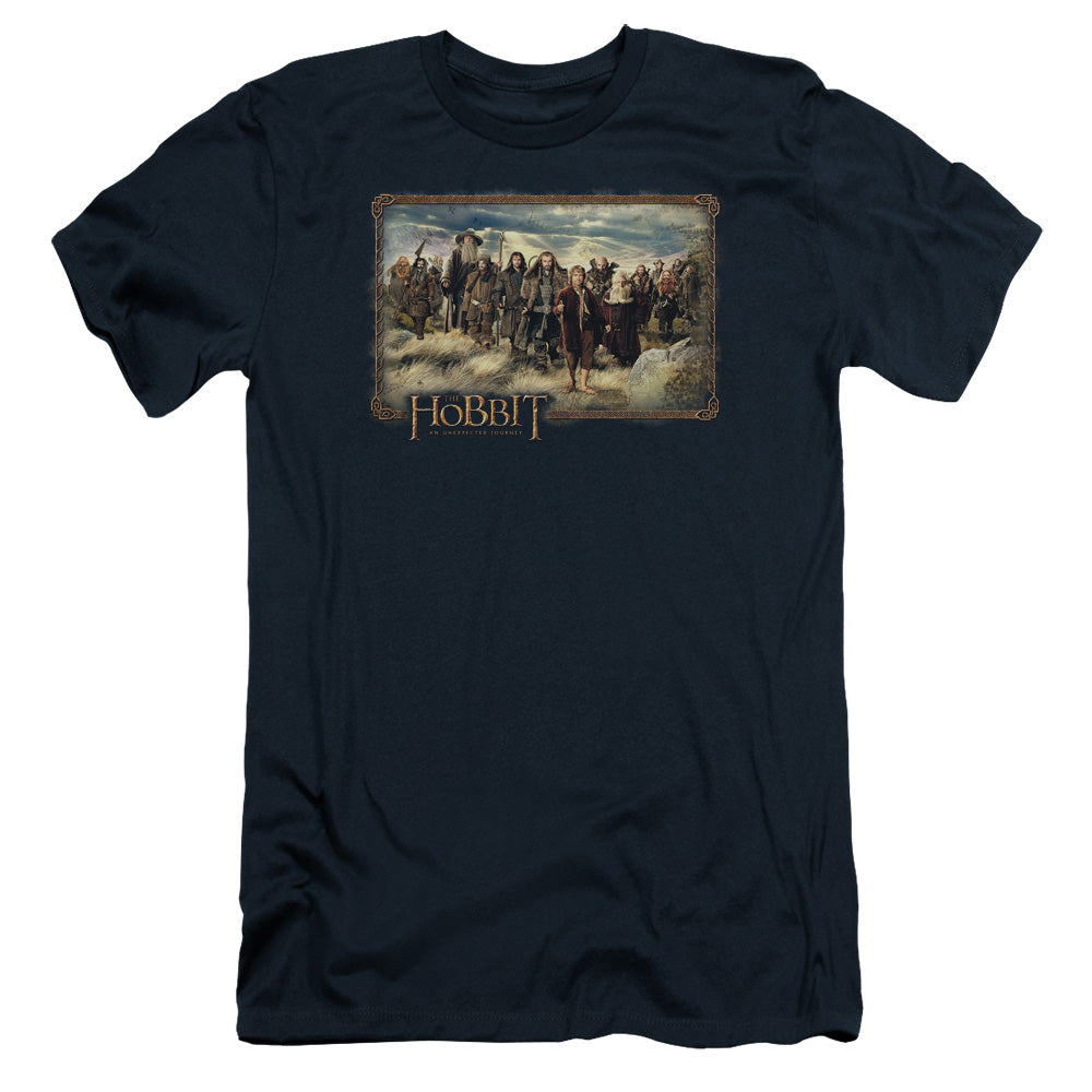 The Hobbit The Hobbit & Company Slim Fit Mens T Shirt Navy Blue