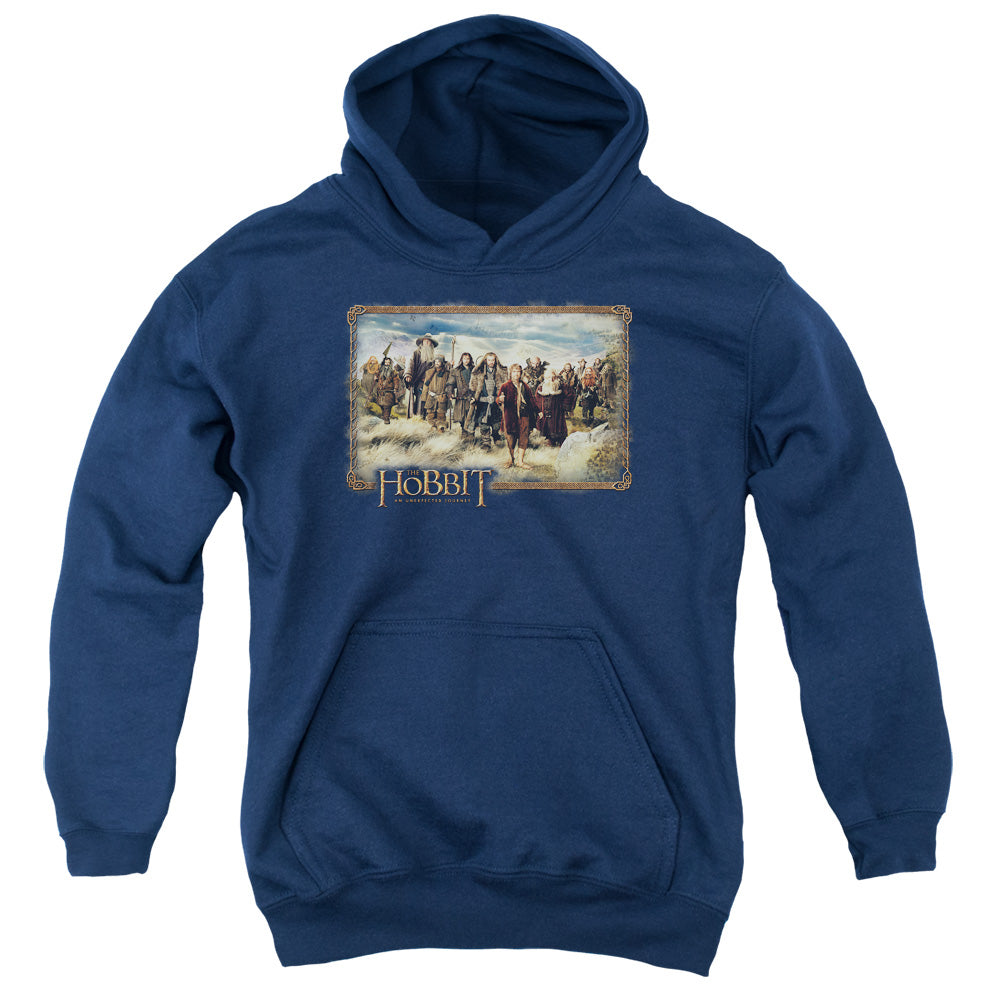 The Hobbit The Hobbit & Company Kids Youth Hoodie Navy Blue
