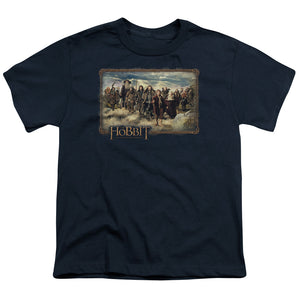 The Hobbit The Hobbit & Company Kids Youth T Shirt Navy Blue
