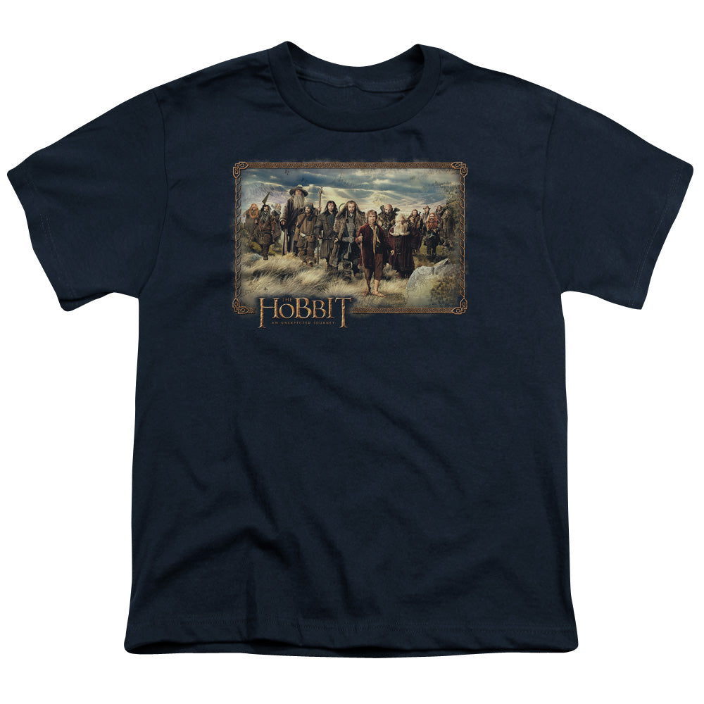The Hobbit The Hobbit & Company Kids Youth T Shirt Navy Blue