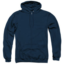 Load image into Gallery viewer, The Hobbit The Hobbit &amp; Company Back Print Zipper Mens Hoodie Navy Blue