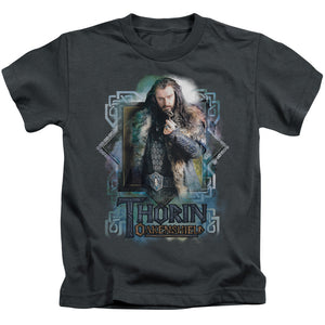 The Hobbit Thorin Oakenshield Juvenile Kids Youth T Shirt Charcoal