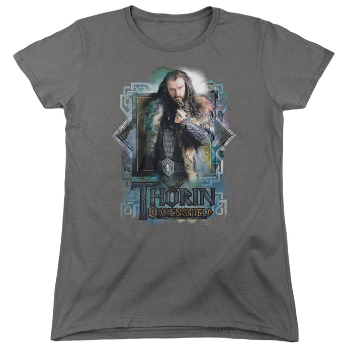 The Hobbit Thorin Oakenshield Womens T Shirt Charcoal