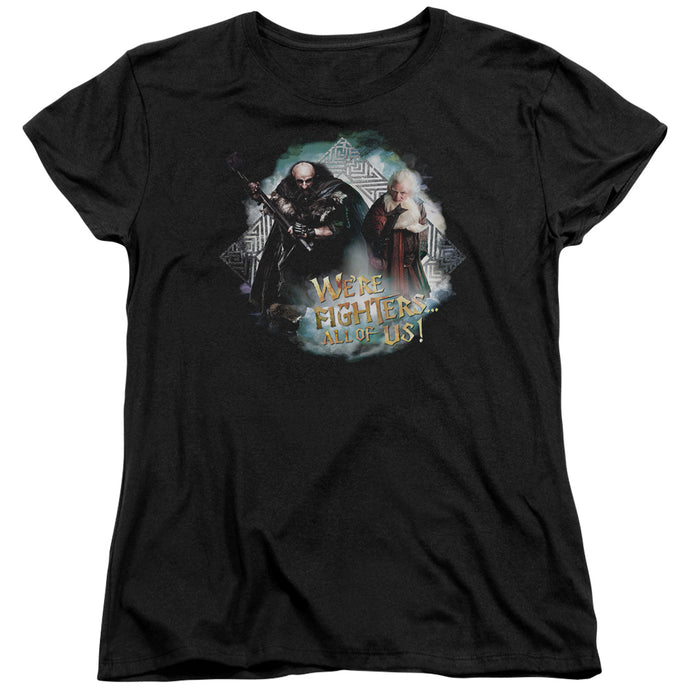 The Hobbit Were Fighters Womens T Shirt Black