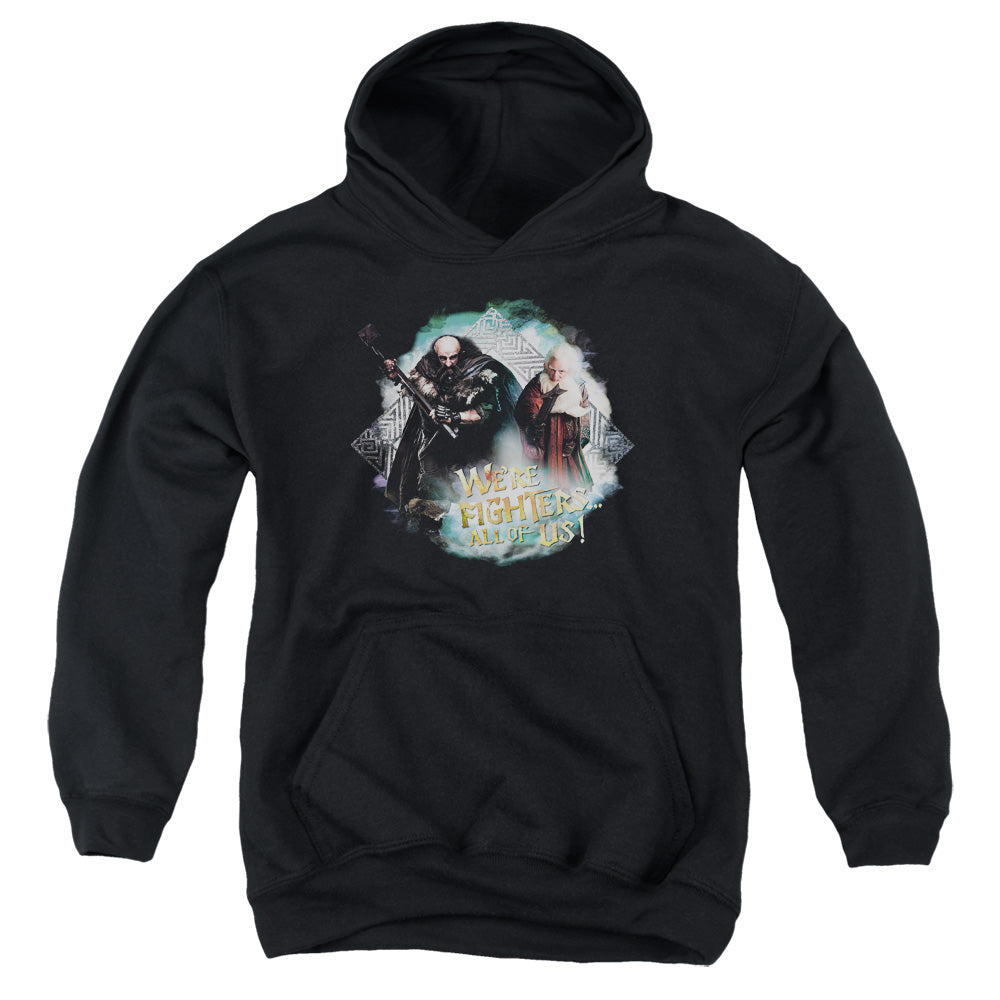 The Hobbit Were Fighters Kids Youth Hoodie Black