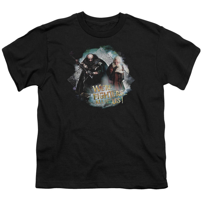 The Hobbit Were Fighters Kids Youth T Shirt Black