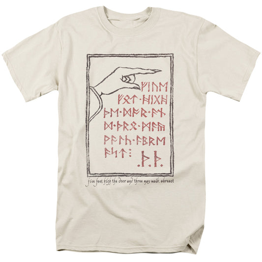 The Hobbit Back Door Mens T Shirt Cream