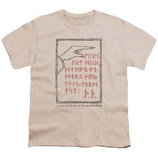 The Hobbit Back Door Kids Youth T Shirt Cream