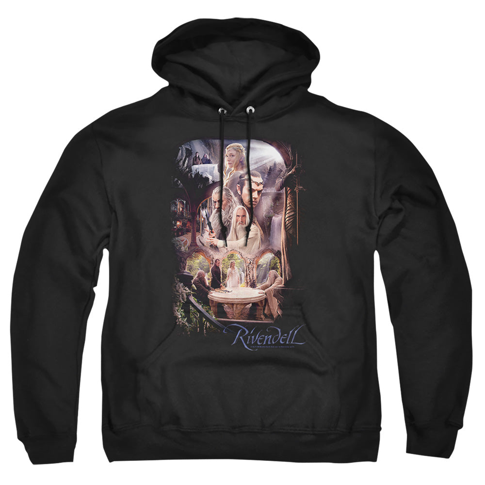 The Hobbit Rivendell Mens Hoodie Black