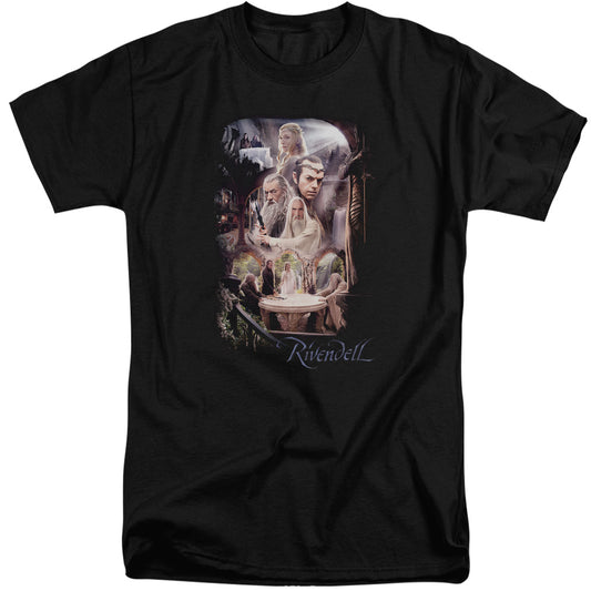 The Hobbit Rivendell Mens Tall T Shirt Black