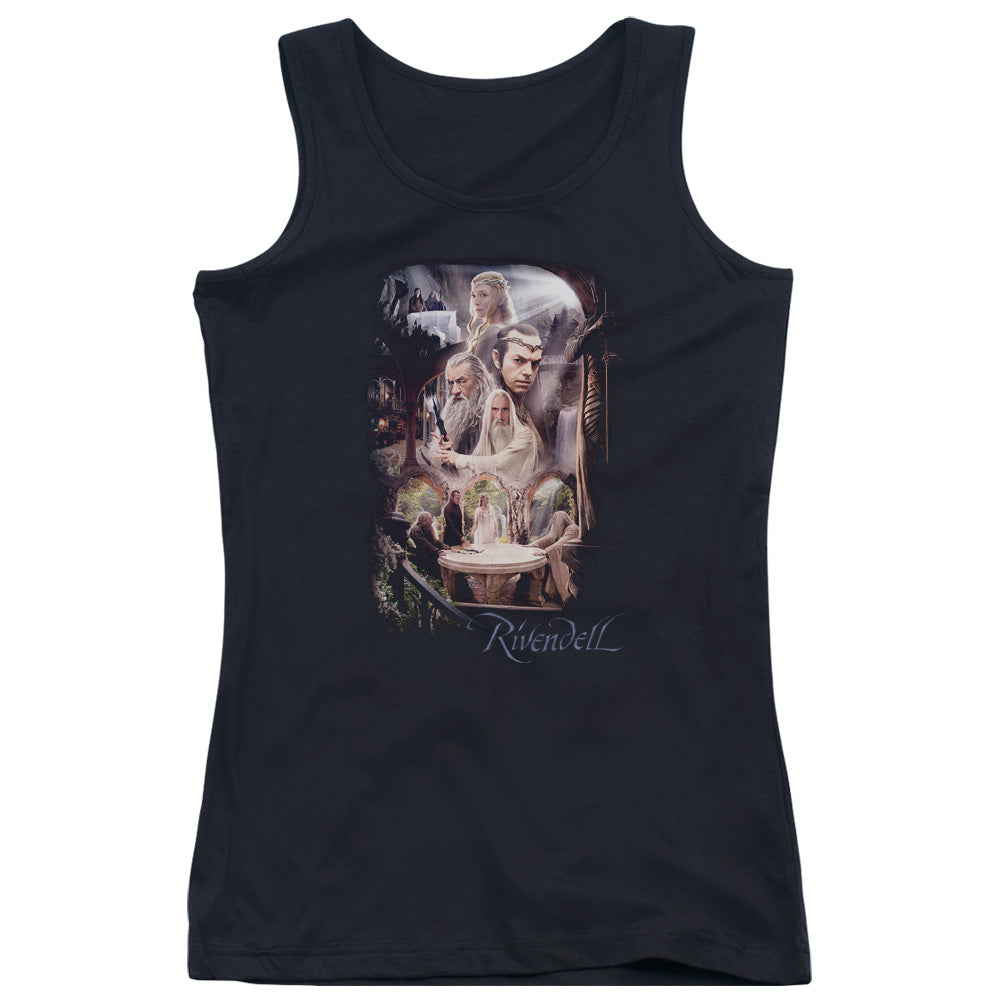 The Hobbit Rivendell Womens Tank Top Shirt Black