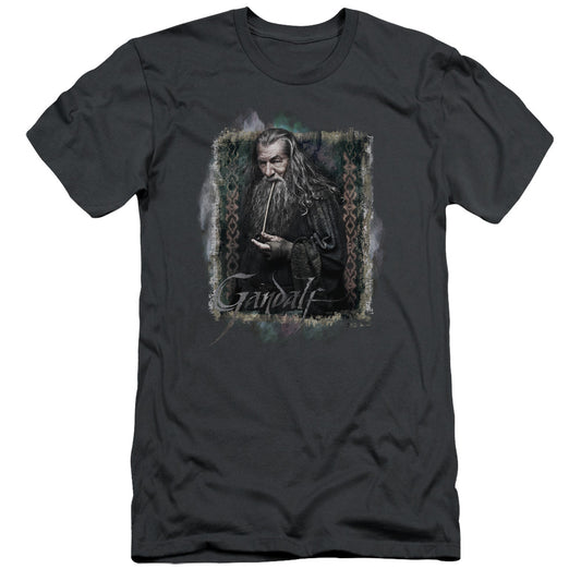 The Hobbit Gandalf Slim Fit Mens T Shirt Charcoal