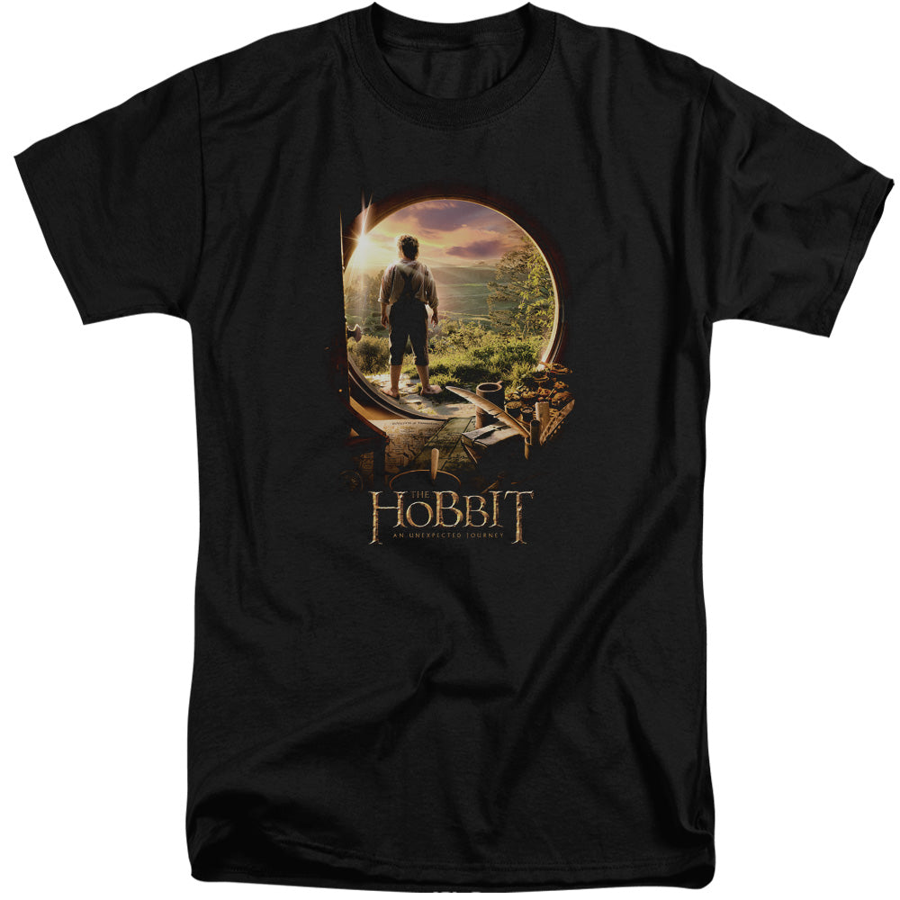 The Hobbit The Hobbit in Door Mens Tall T Shirt Black