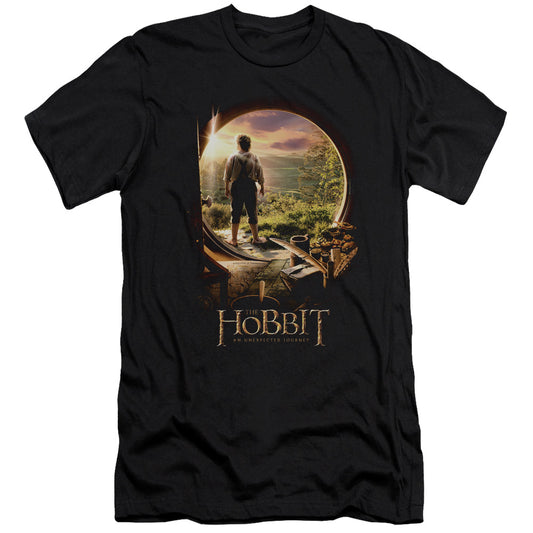 The Hobbit The Hobbit in Door Slim Fit Mens T Shirt Black