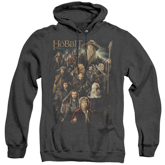 The Hobbit Somber Company Heather Mens Hoodie Black