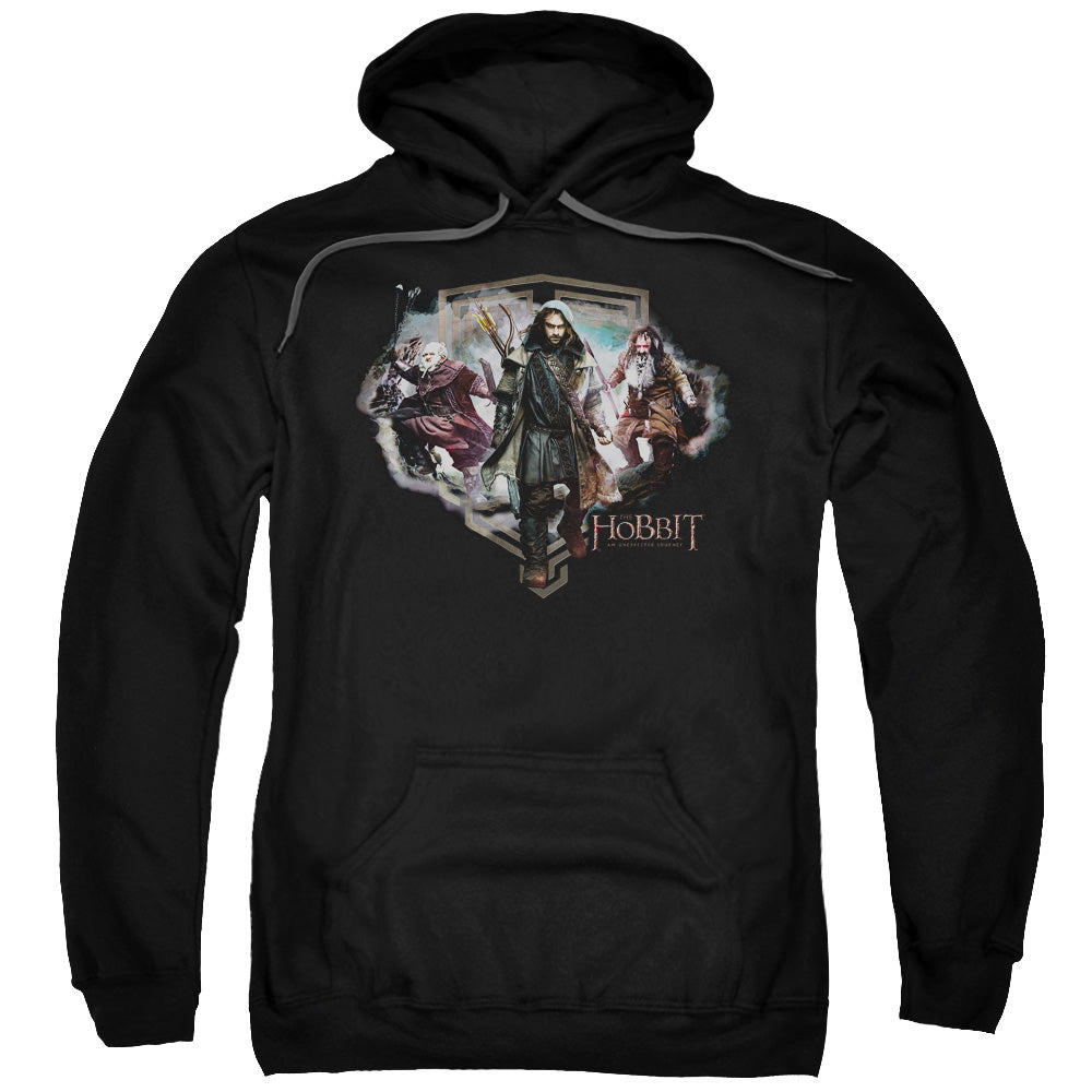 The Hobbit Three Dwarves Mens Hoodie Black