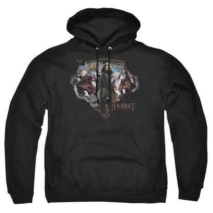 The Hobbit Three Dwarves Mens Hoodie Black