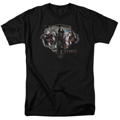 The Hobbit Three Dwarves Mens T Shirt Black