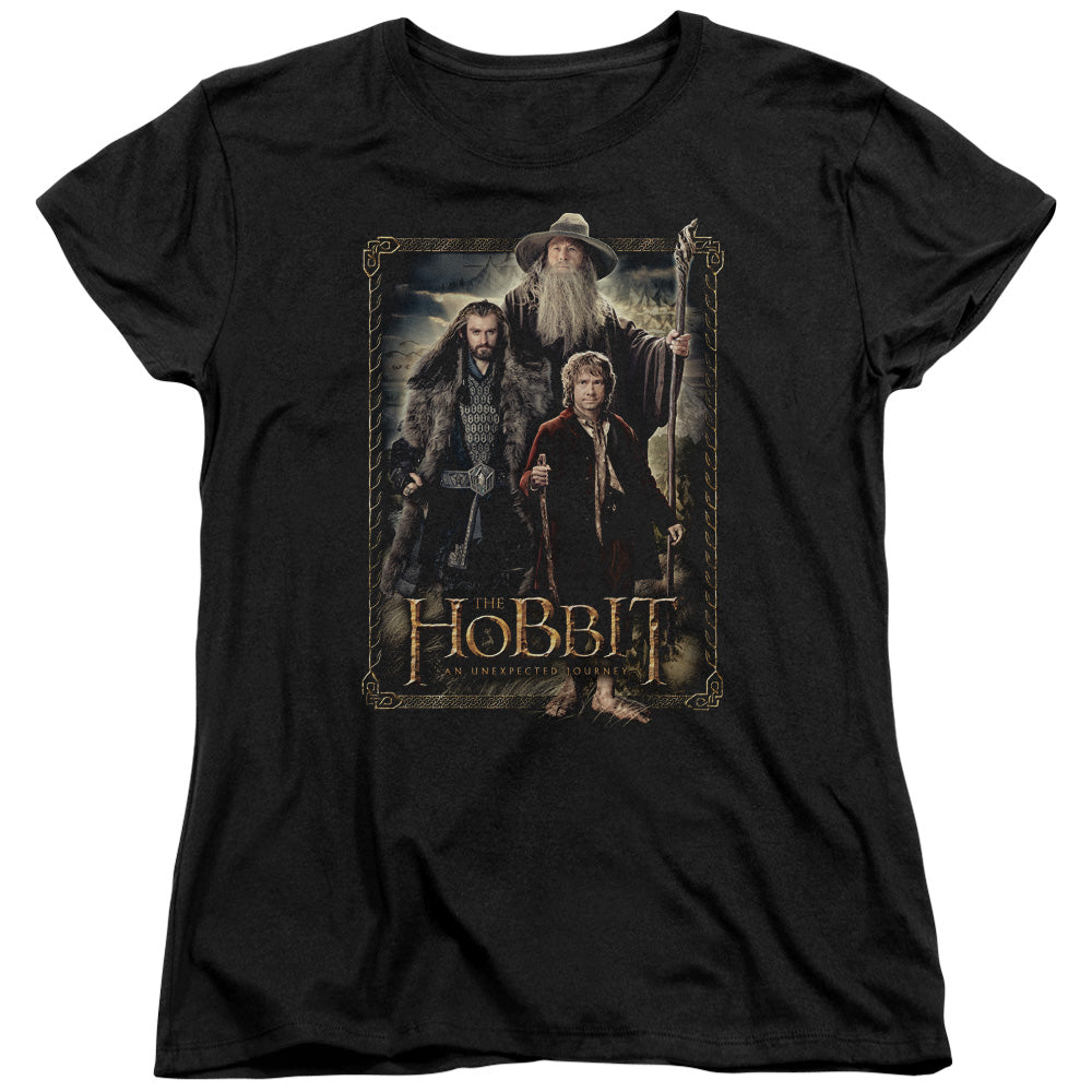 The Hobbit the Three Womens T Shirt Black