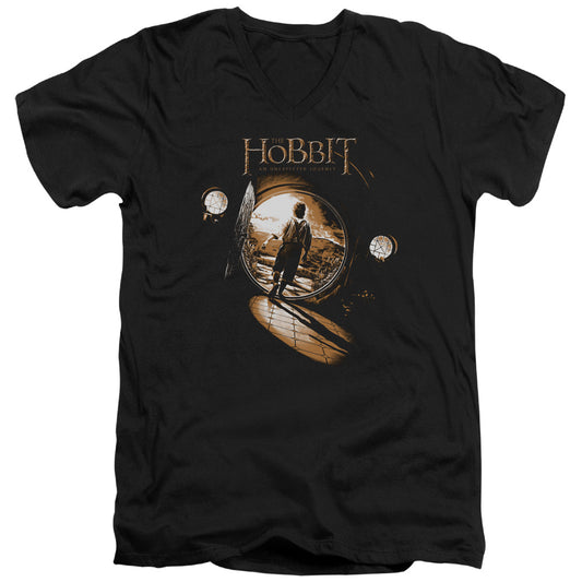 The Hobbit The Hobbit Hole Mens Slim Fit V-Neck T Shirt Black