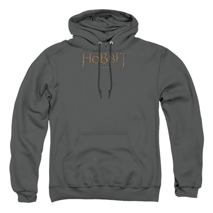 The Hobbit Distressed Logo Mens Hoodie Charcoal