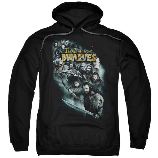 The Hobbit Company of Dwarves Mens Hoodie Black