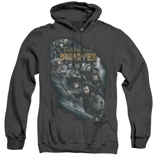 The Hobbit Company of Dwarves Heather Mens Hoodie Black