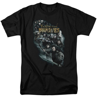 The Hobbit Company Of Dwarves Mens T Shirt Black