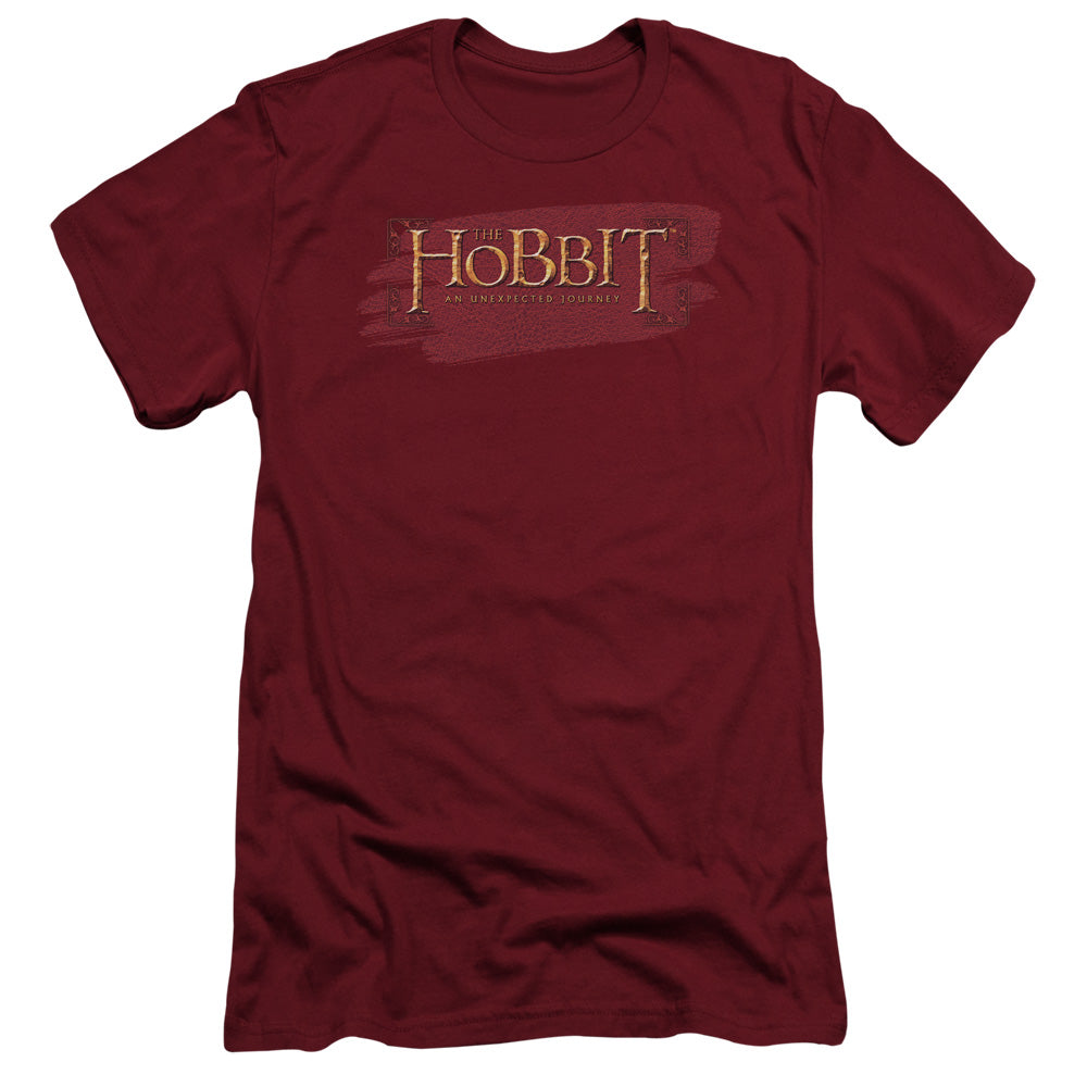 The Hobbit Red Leather Slim Fit Mens T Shirt Cardinal