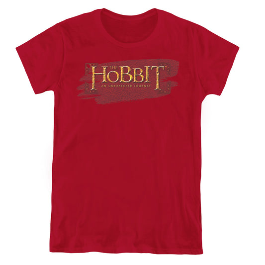 The Hobbit Red Leather Womens T Shirt Cardinal