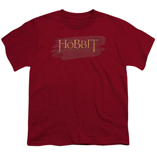 The Hobbit Red Leather Kids Youth T Shirt Cardinal