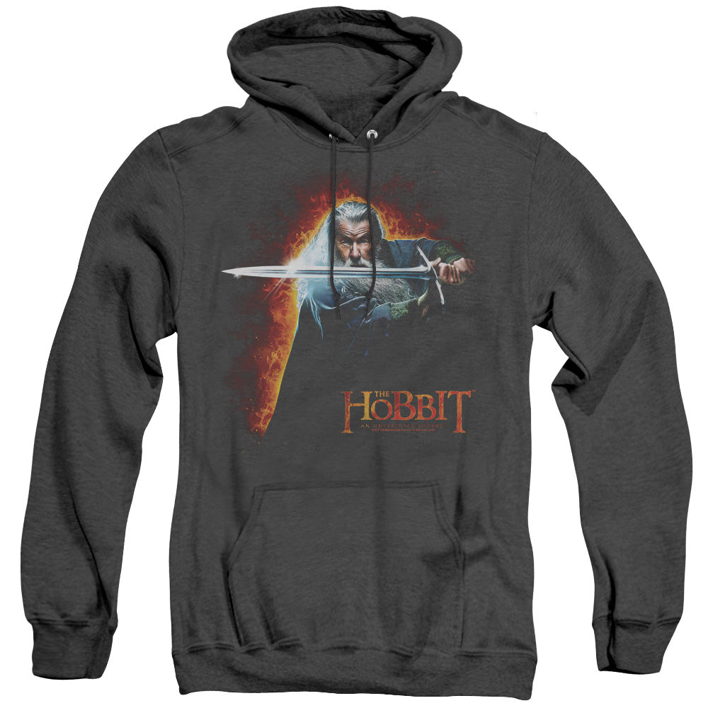 The Hobbit Secret Fire Heather Mens Hoodie Black