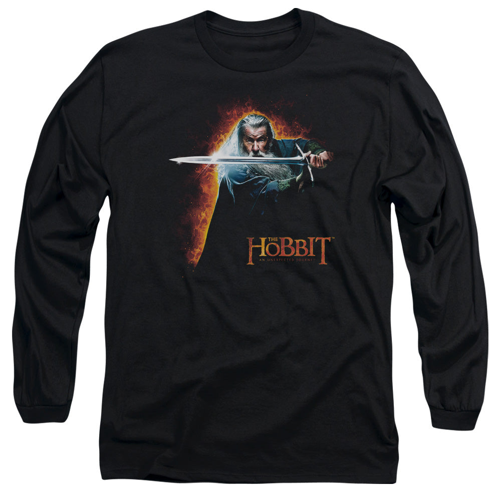 The Hobbit Secret Fire Mens Long Sleeve Shirt Black