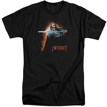 The Hobbit Secret Fire Mens Tall T Shirt Black