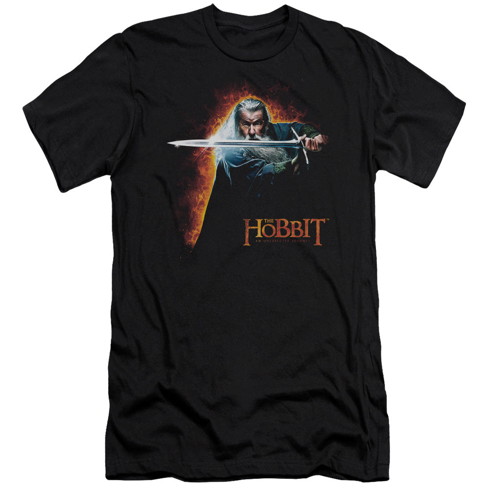 The Hobbit Secret Fire Slim Fit Mens T Shirt Black