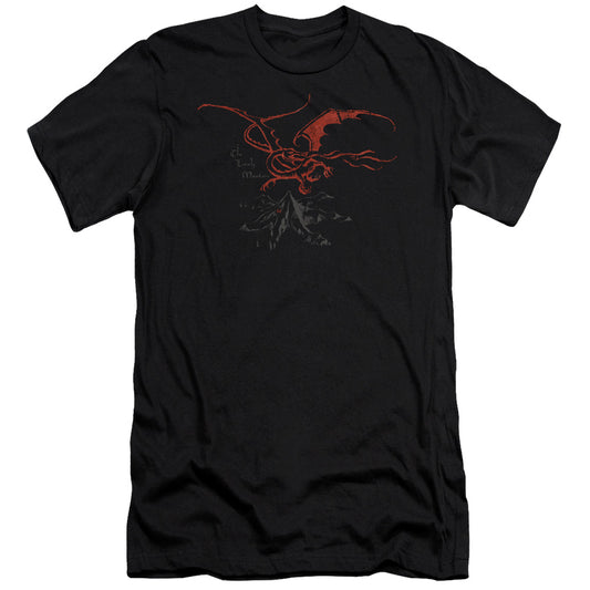 The Hobbit Aug Slim Fit Mens T Shirt Black