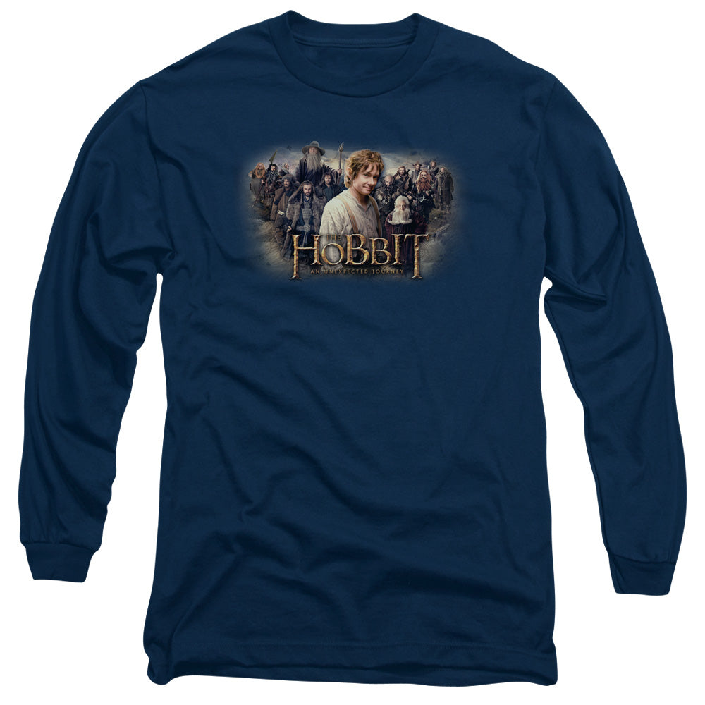 The Hobbit The Hobbit Rally Mens Long Sleeve Shirt Navy Blue