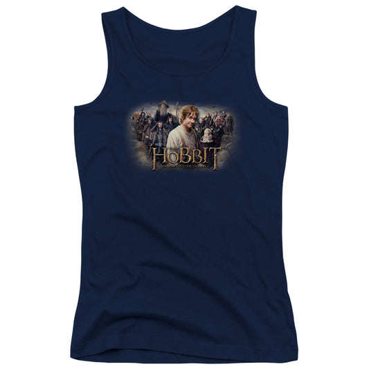 The Hobbit The Hobbit Rally Womens Tank Top Shirt Navy Blue