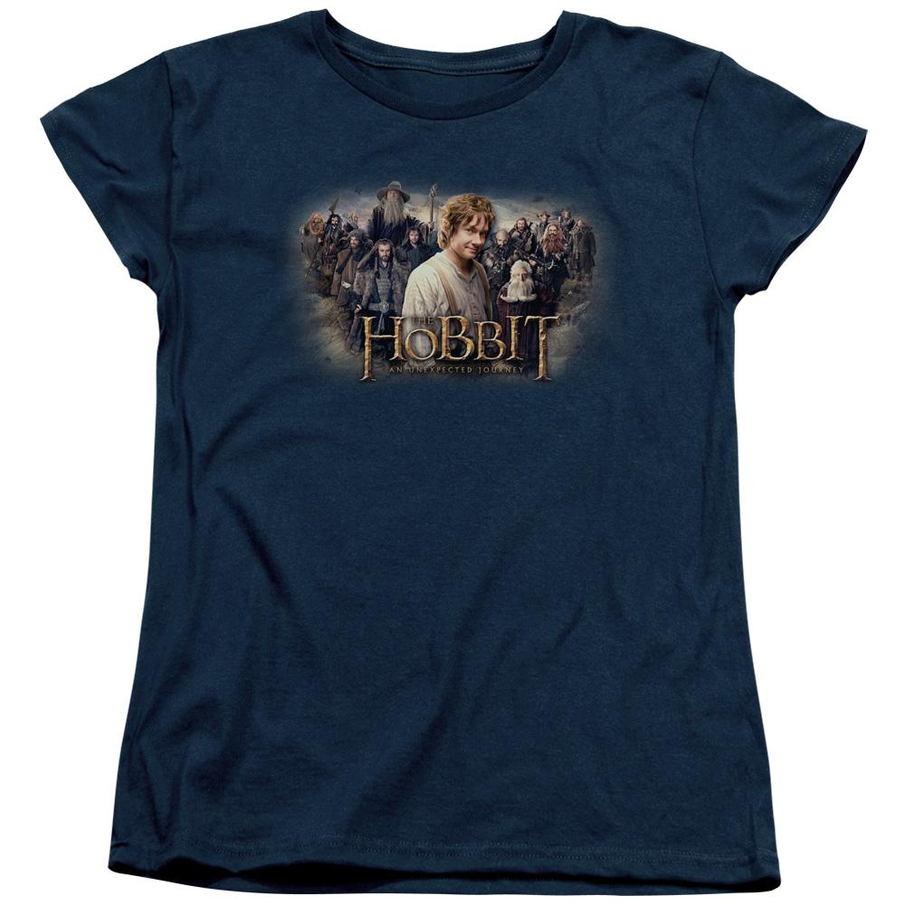 The Hobbit The Hobbit Rally Womens T Shirt Navy Blue