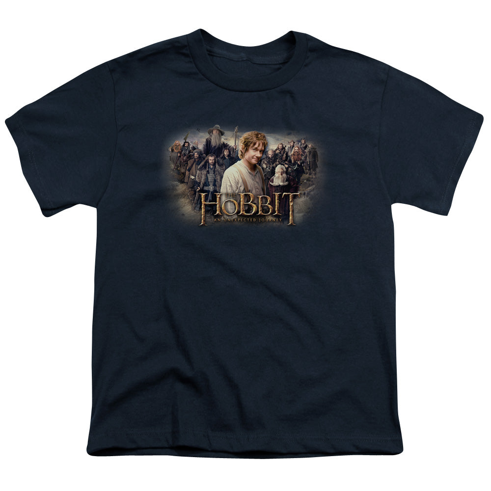 The Hobbit The Hobbit Rally Kids Youth T Shirt Navy Blue