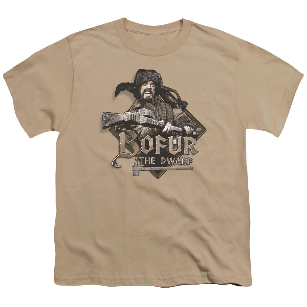 The Hobbit Bofur Kids Youth T Shirt Sand