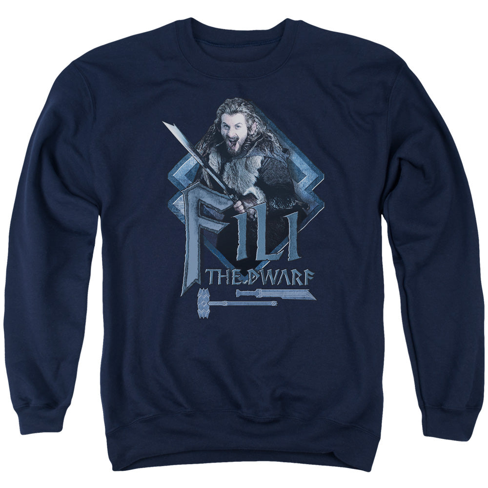 The Hobbit Fili Mens Crewneck Sweatshirt Navy Blue