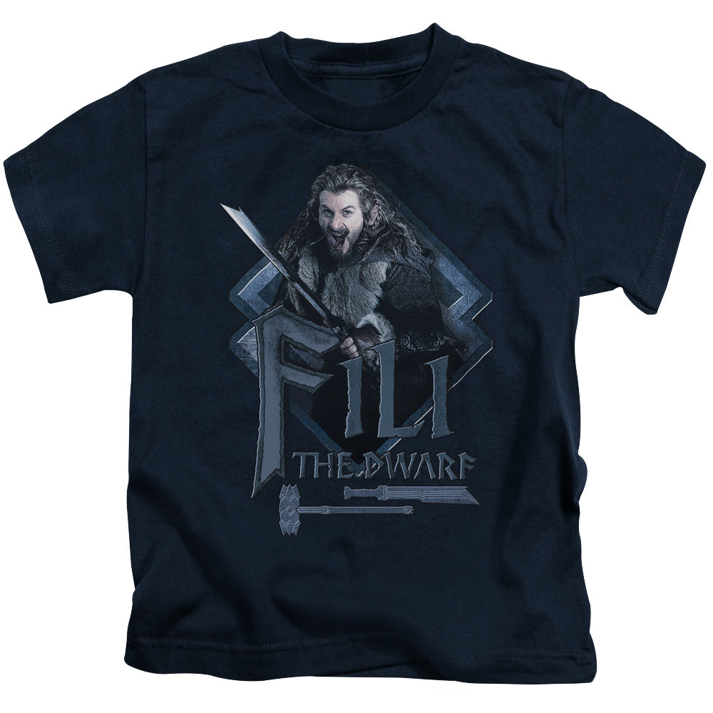 The Hobbit Fili Juvenile Kids Youth T Shirt Navy Blue