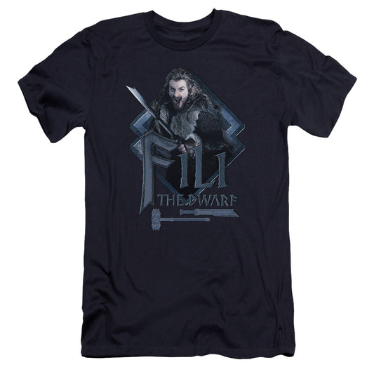 The Hobbit Fili Premium Bella Canvas Slim Fit Mens T Shirt Navy Blue