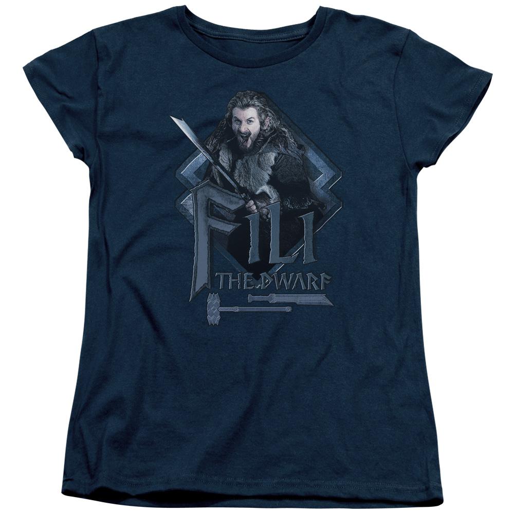 The Hobbit Fili Womens T Shirt Navy Blue