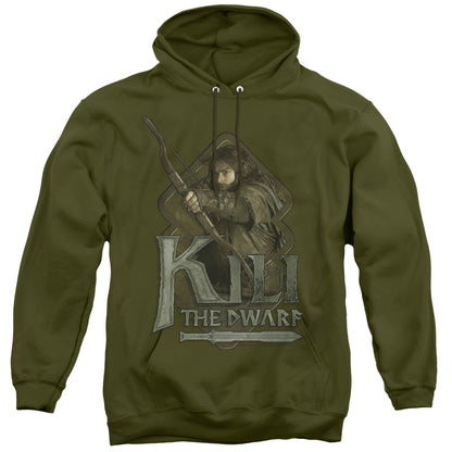 The Hobbit Kili Mens Hoodie Military Green