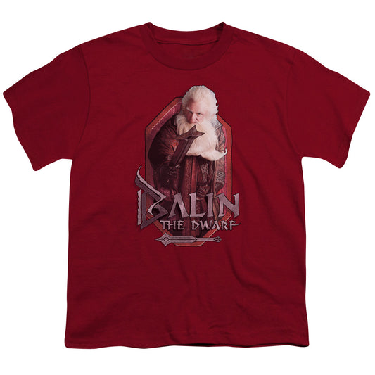 The Hobbit Balin Kids Youth T Shirt Cardinal