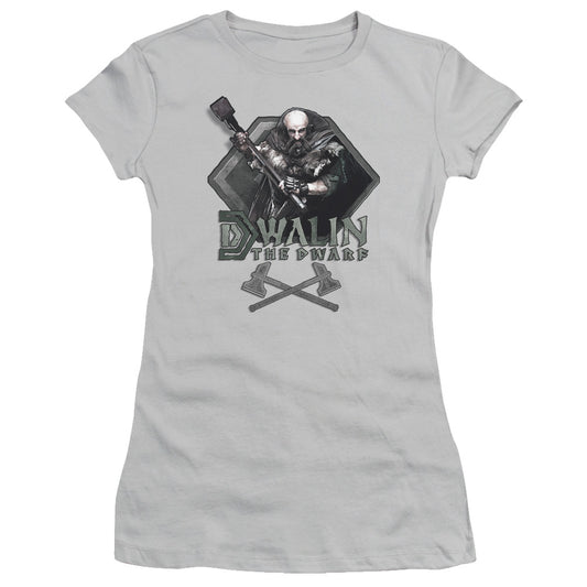 The Hobbit Dwalin Junior Sheer Cap Sleeve Womens T Shirt Silver